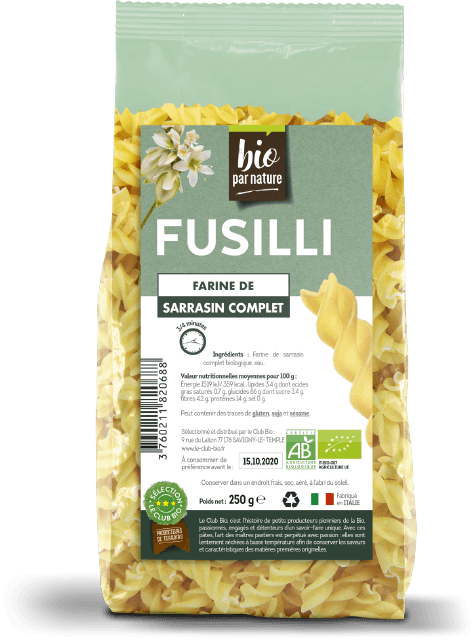 Bio par nature fusilli au sarrasin