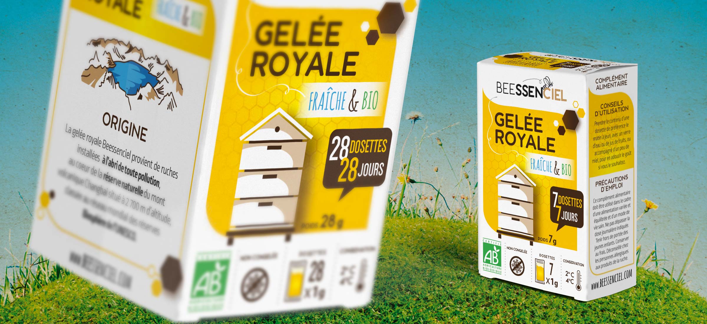 Packagings gelée royale Beessenciel