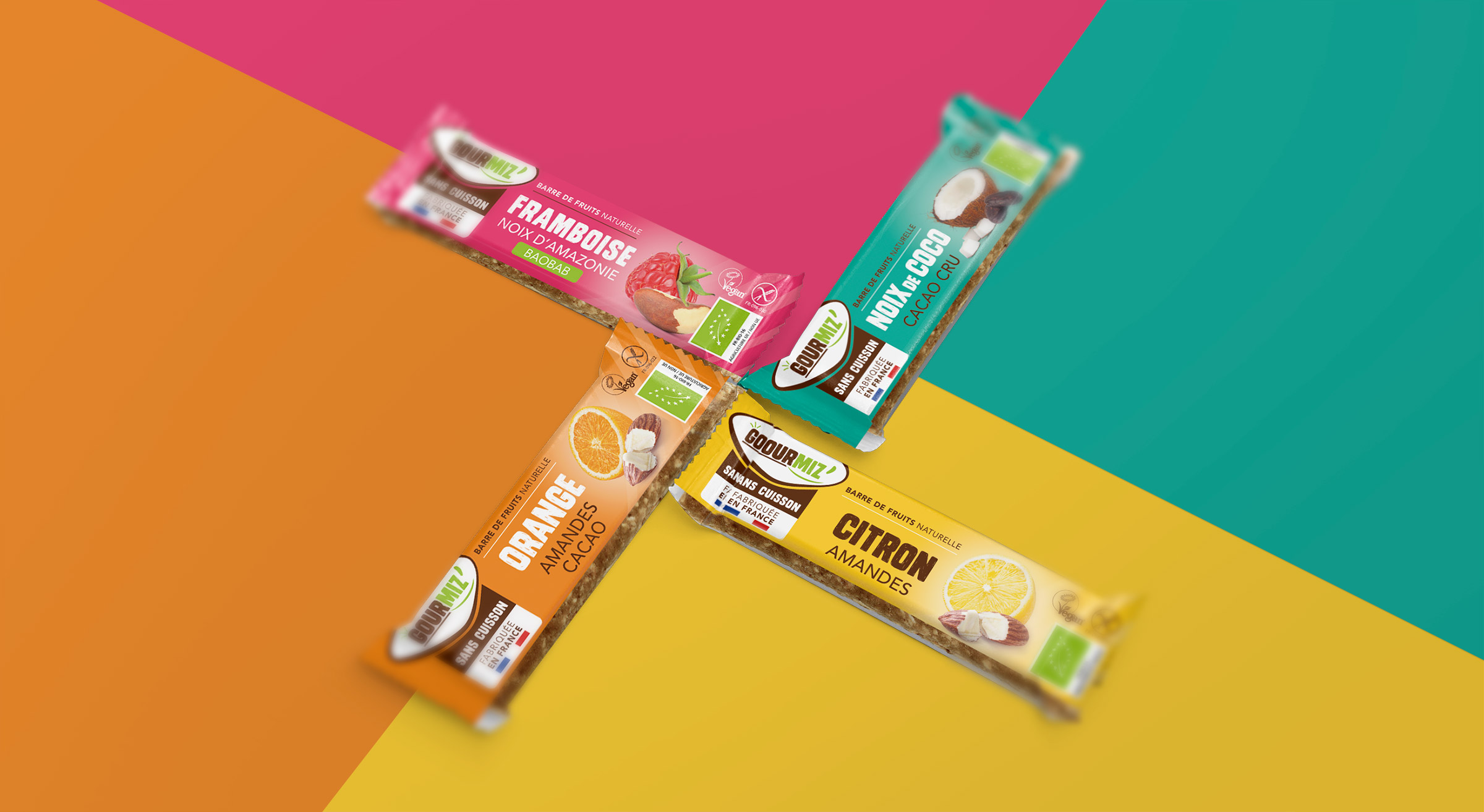 4 barres naturelles GOURMIZ'