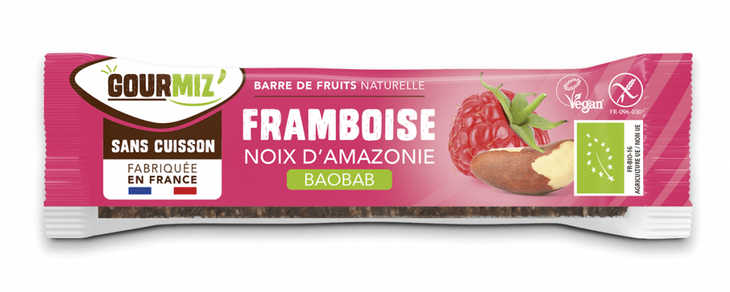 Barre de Fruits naturelle Gourmiz' Framboise