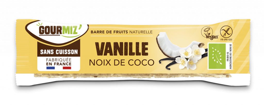 Barre de Fruits naturelle Gourmiz' Vanille noix de coco